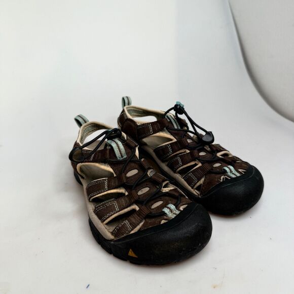 KEEN Newport Hiking Sandals Women’s US 7 Brown Tan Blue Closed Toe EUC - Picture 6 of 16